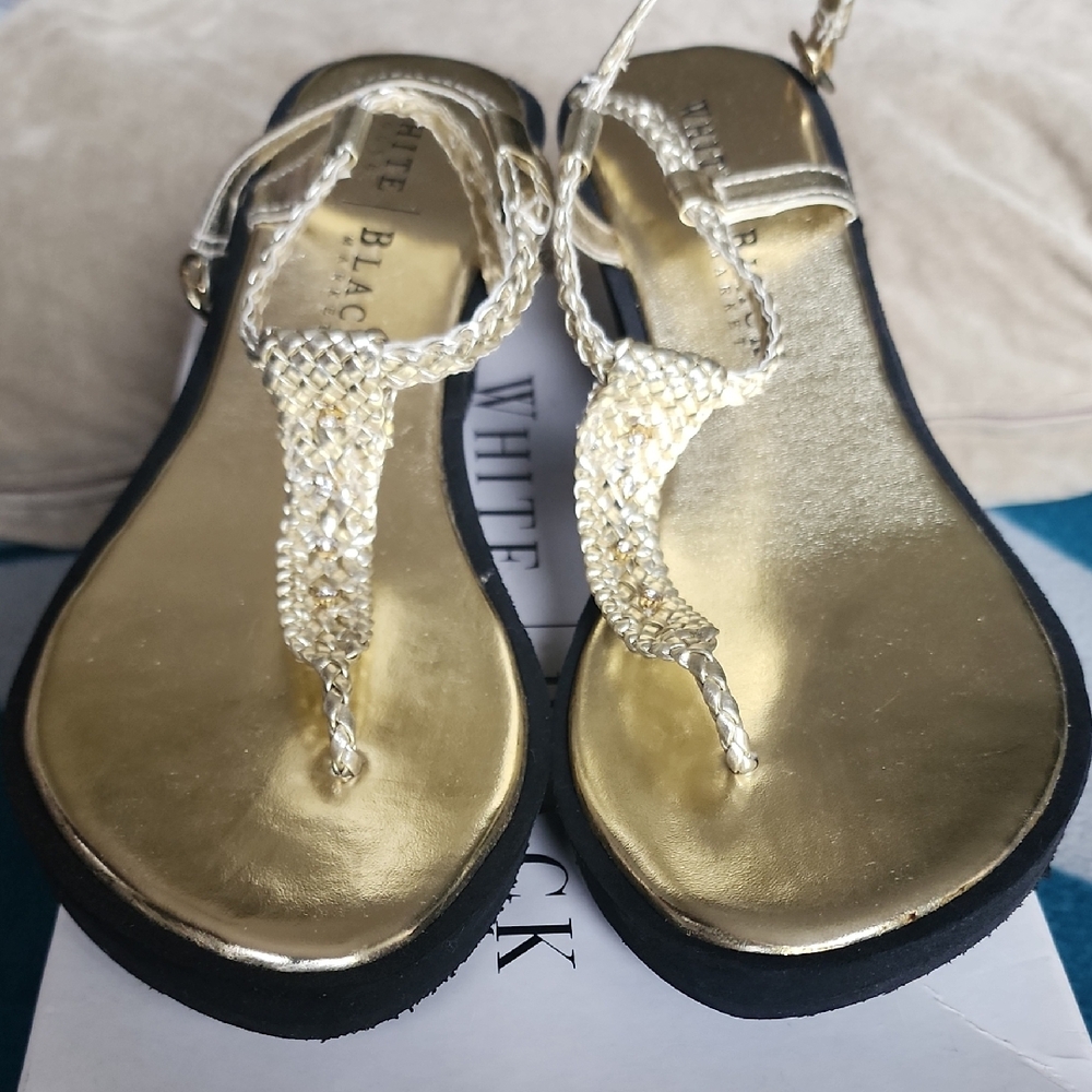 WHBM Gold Women's Sandals